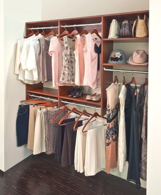 Organized Living Classica Modern Cherry Women's Reach-In Closet ...