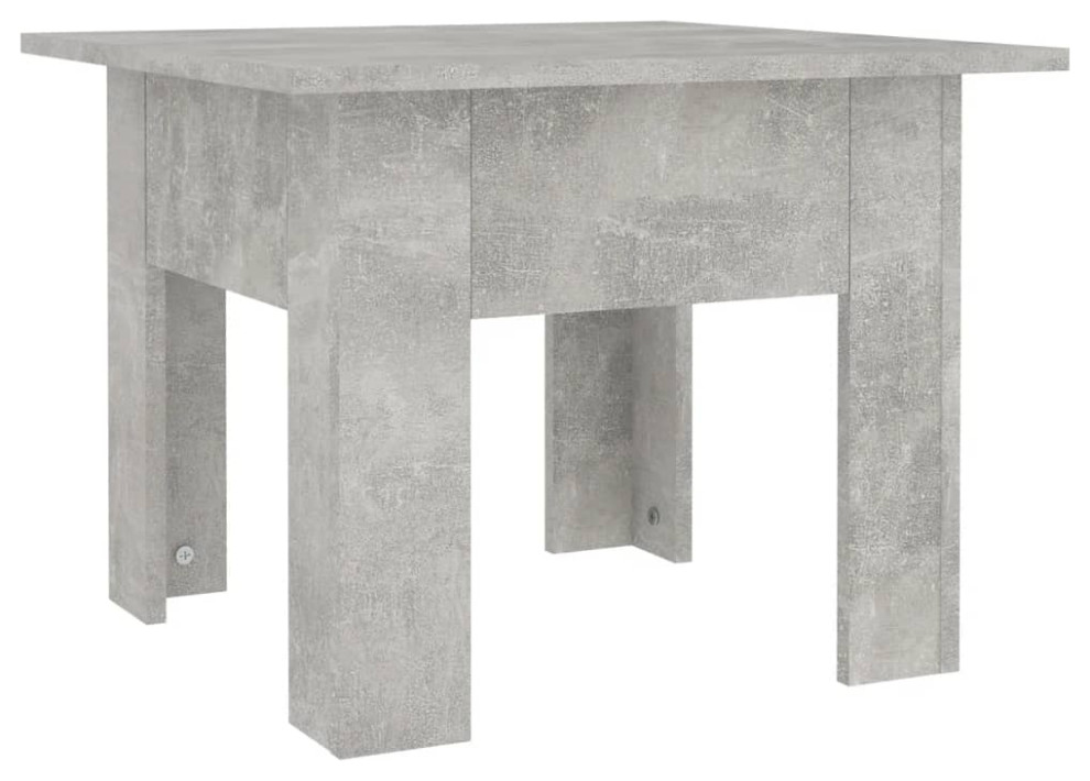 vidaXL Coffee Table Living Room Center End Table Concrete Gray Engineered Wood