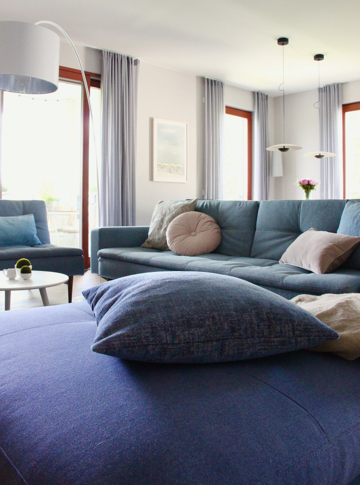 Eklektisches Wohnzimmer in Frankfurt am Main