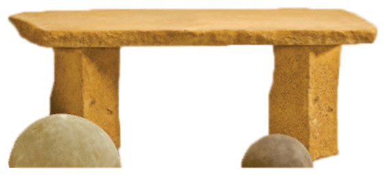 Rustic Rock Outdoor Cast Stone Garden Bench Rustic Outdoor