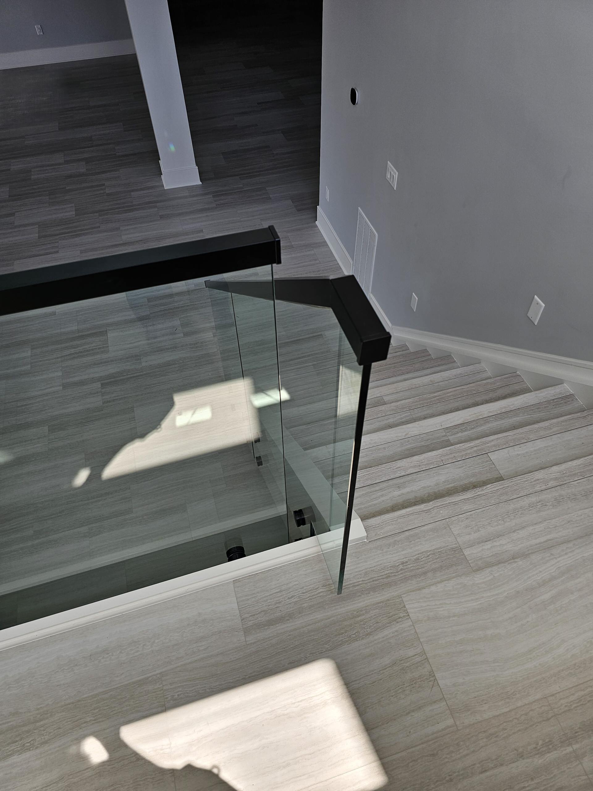 125_Modern Open Rise Stair with Glass Balustrade, Aldie, VA 20105