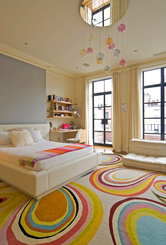 This is an example of a contemporary teen room for girls in New York.