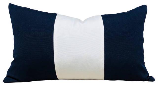striped outdoor lumbar pillows