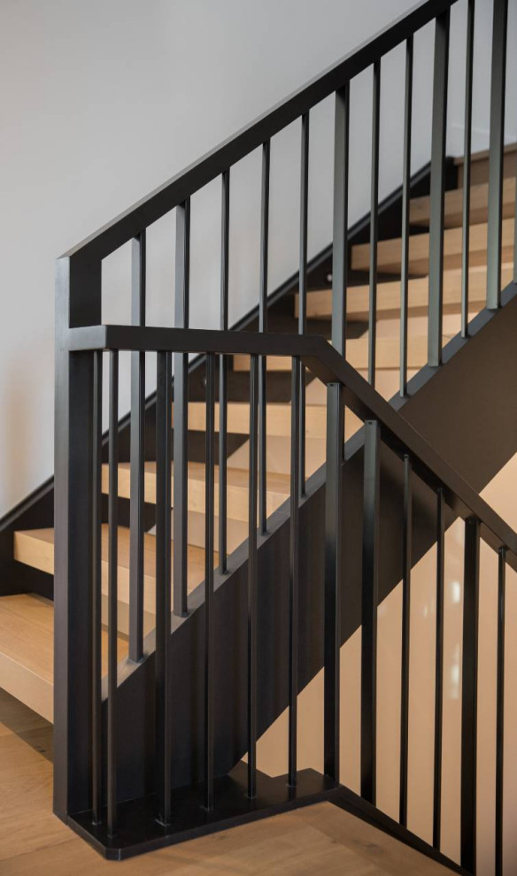 Photo of a contemporary staircase in Calgary.