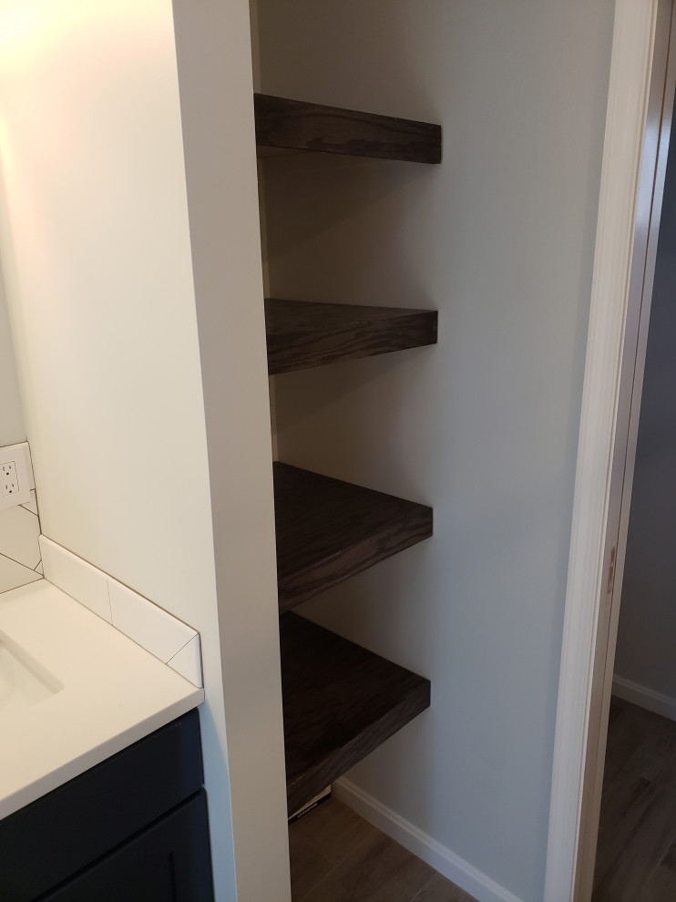 Master Suite with open shelves