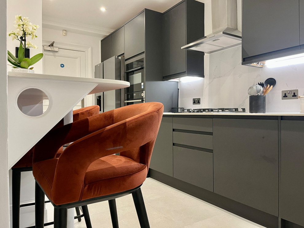 London W1 Modern Kitchen Renovation