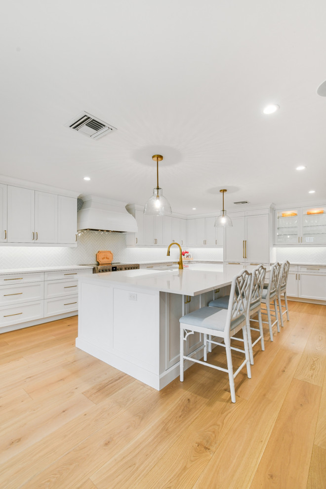 Inspiration for a transitional kitchen remodel in Miami