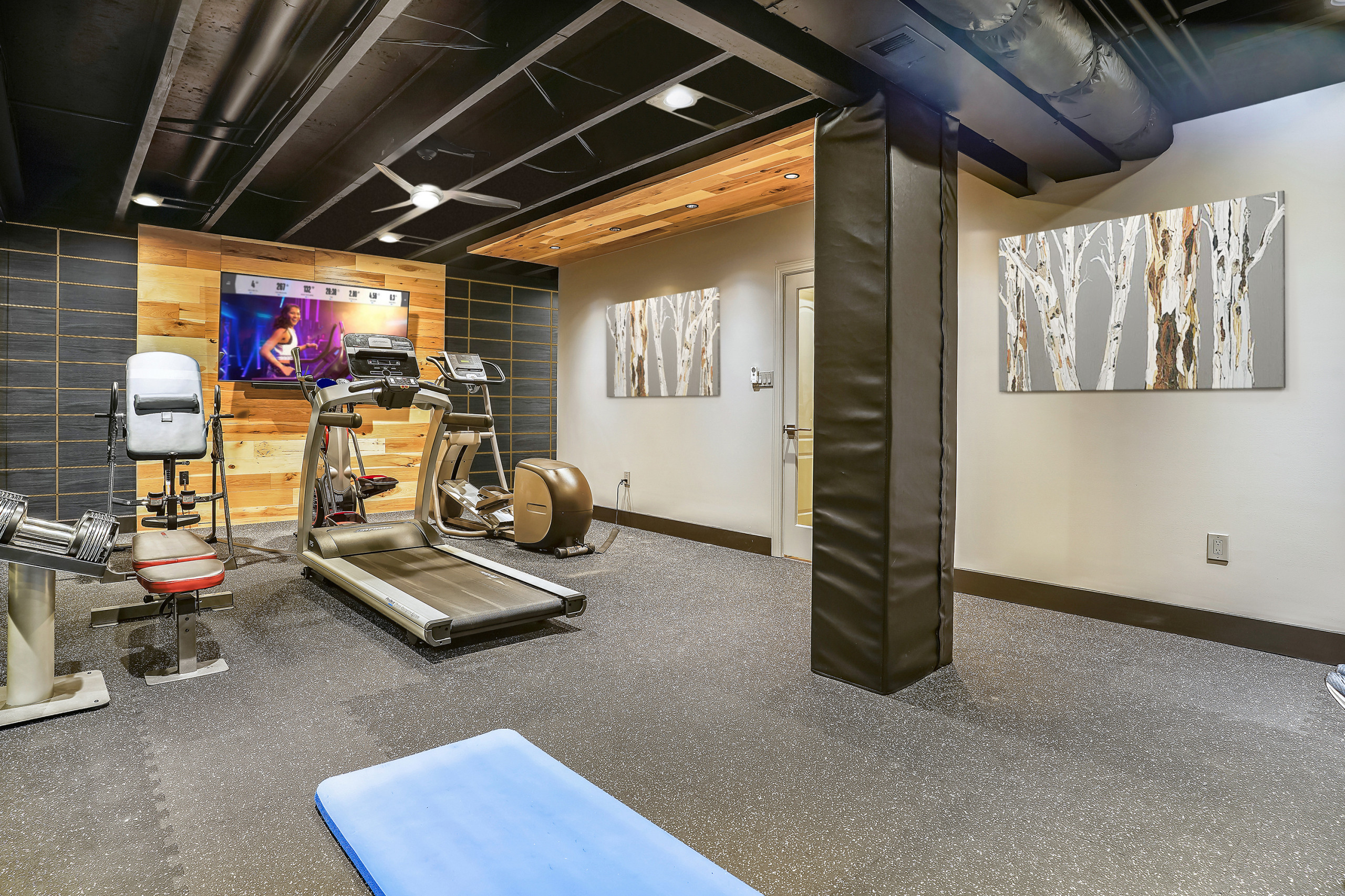 Wallpaper For Walls Gym Ideas - Photos & Ideas | Houzz Wallpaper For Walls Gym Ideas - Photos & Ideas | Houzz