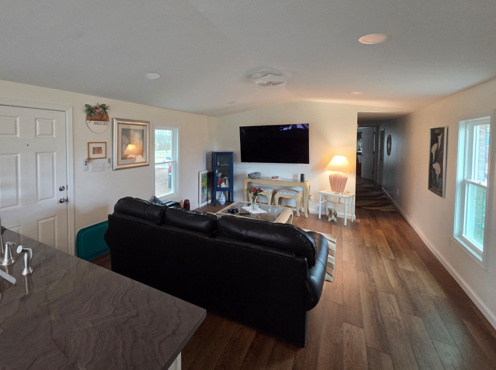 Open Living Area After Whole-Home interior renovation