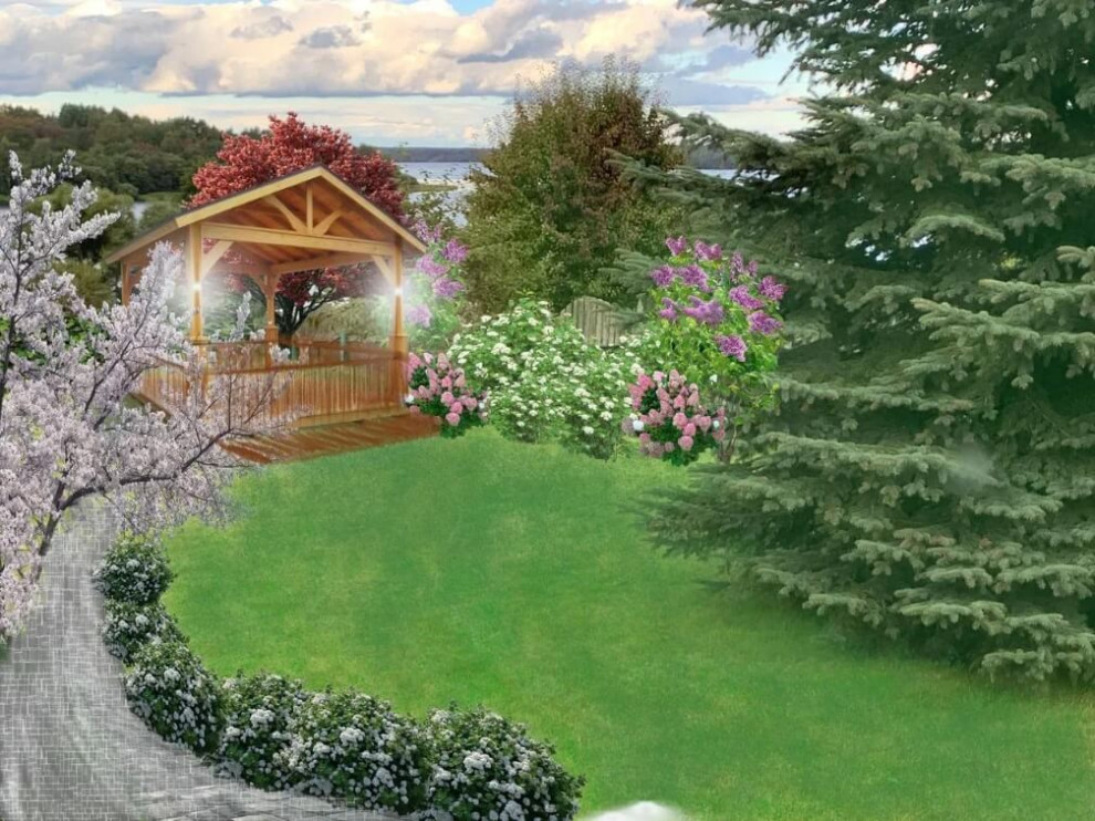 Дипломный дизайн-проект «Пейзажный уголок Тверской губернии»