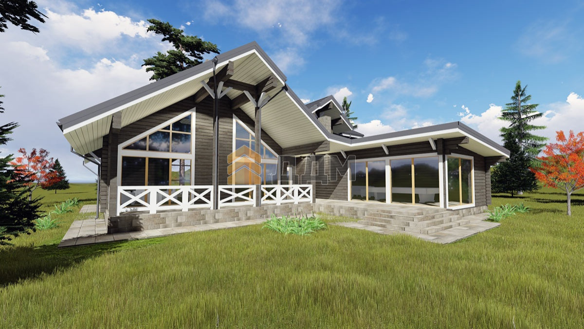 Дом из клееного бруса "Сочи"