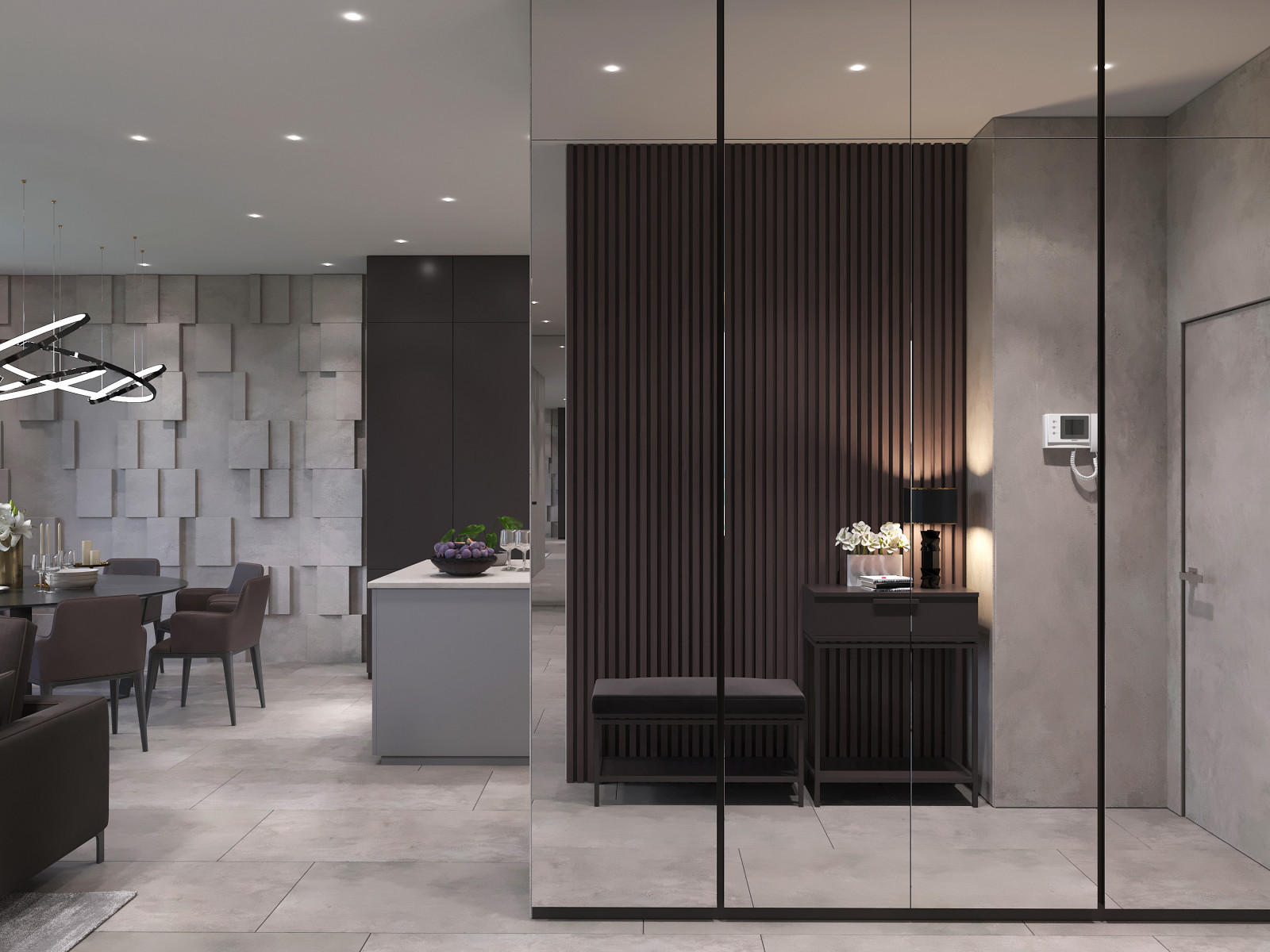 Дизайн интерьера квартиры в современном стиле в ЖК Вандер Парк