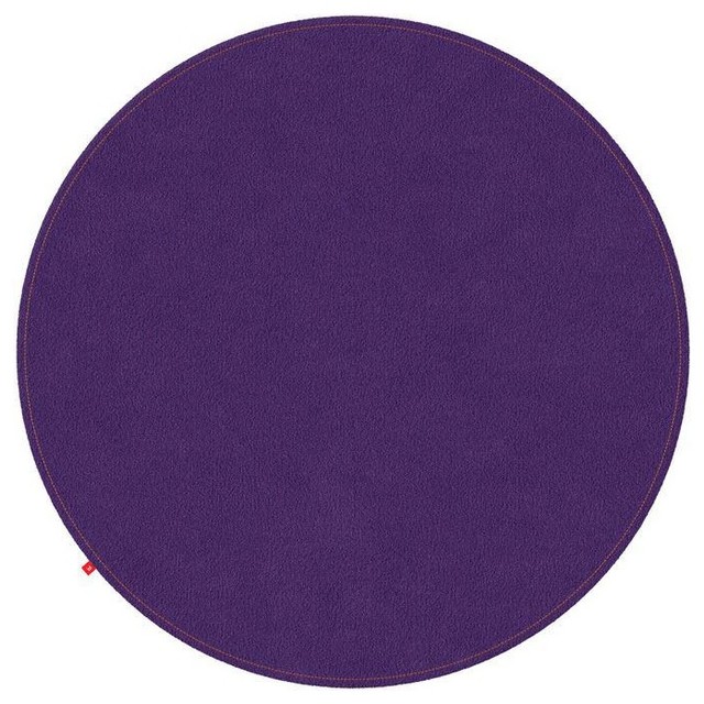 Emilia Purple Rug, Orange Stitching, 200 cm