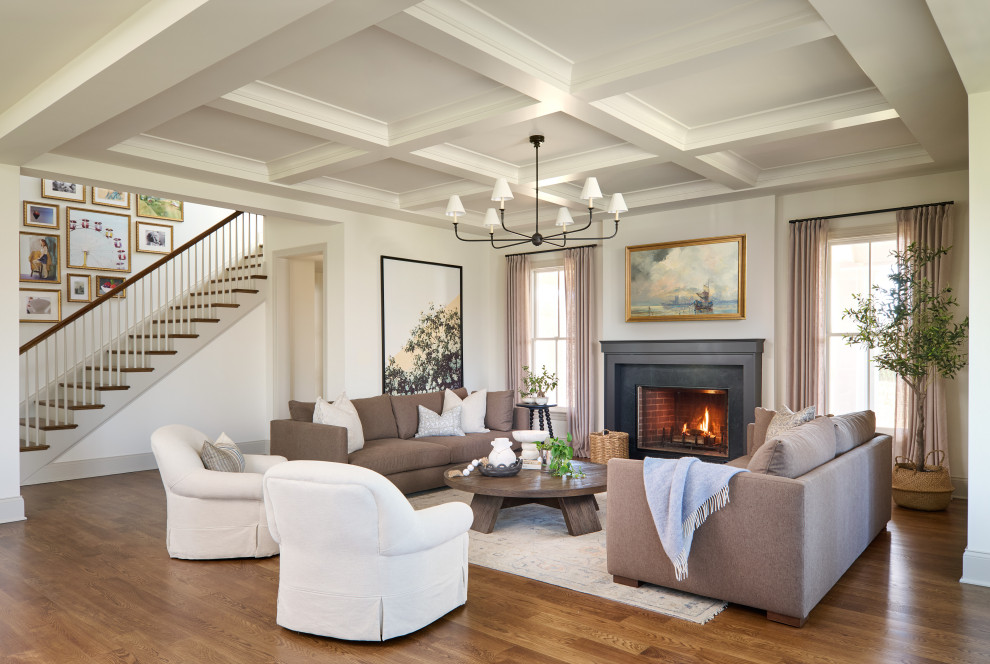 Inspiration for a cottage living room remodel in Baltimore