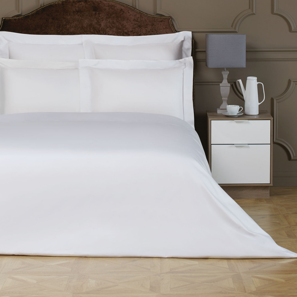 Rhapsody White Flat Sheet Queen, Queen Flat Sheets by Togas Houzz