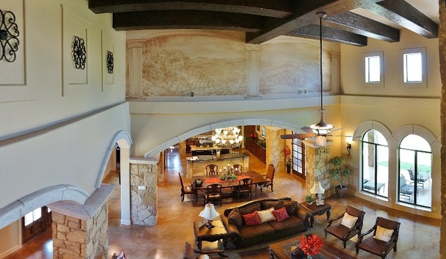 Interiors rustic-living-room