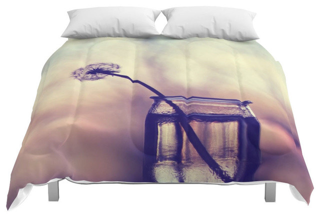 Society6 Dandelion Comforter Contemporary Comforters And