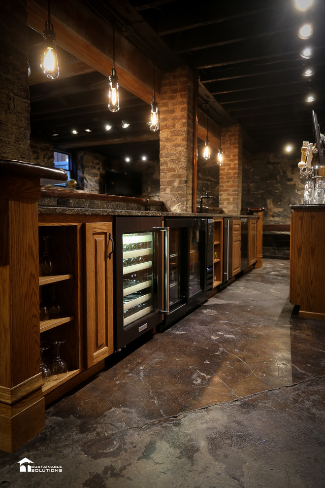 Basement - rustic basement idea