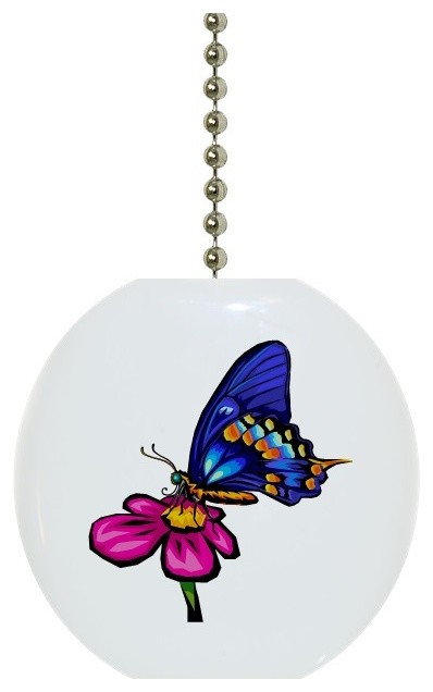 Butterfly Pink Flower Ceiling Fan Pull