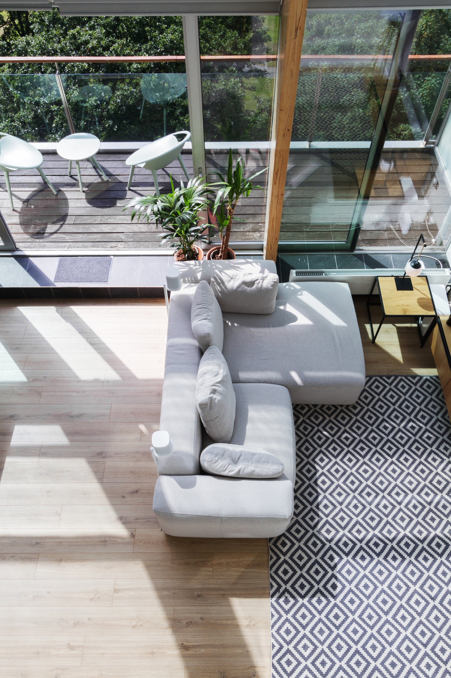 Illustration of Scandi Farmhouse Penthouse Apartment Interior Design
