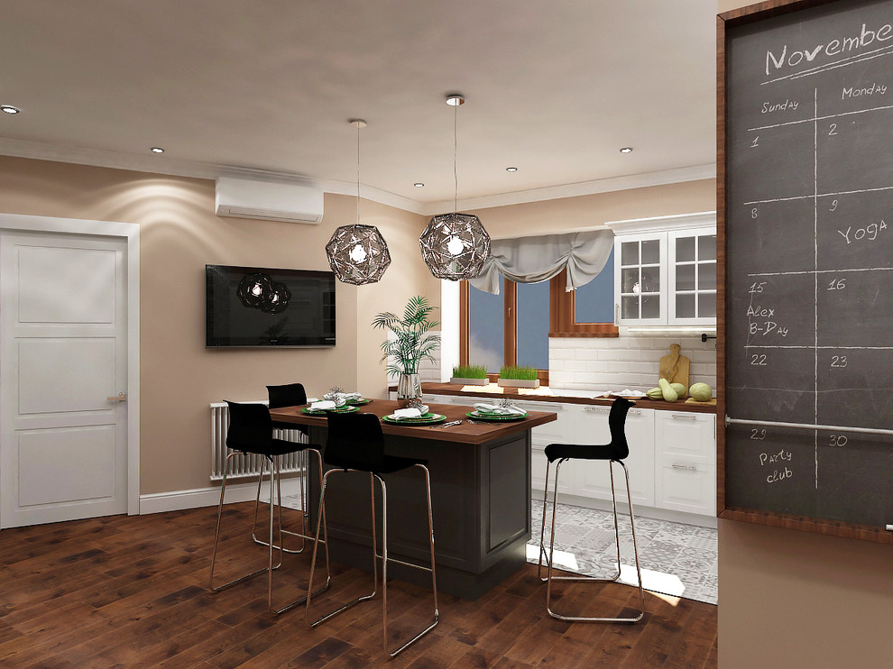 Скандинавский стиль в 4-х комнатной квартире