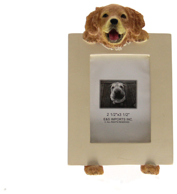 golden retriever picture frame