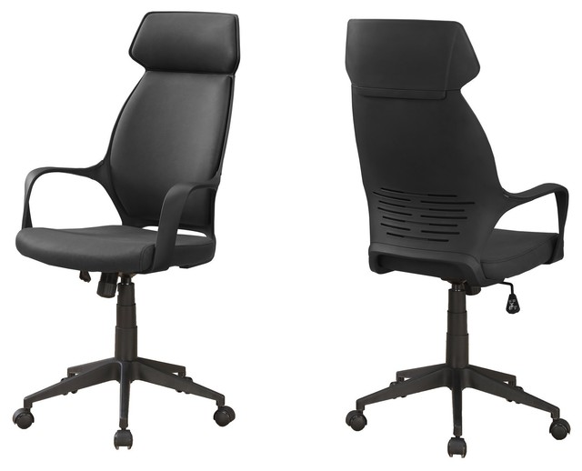 High Back Black Microfiber Office Chair