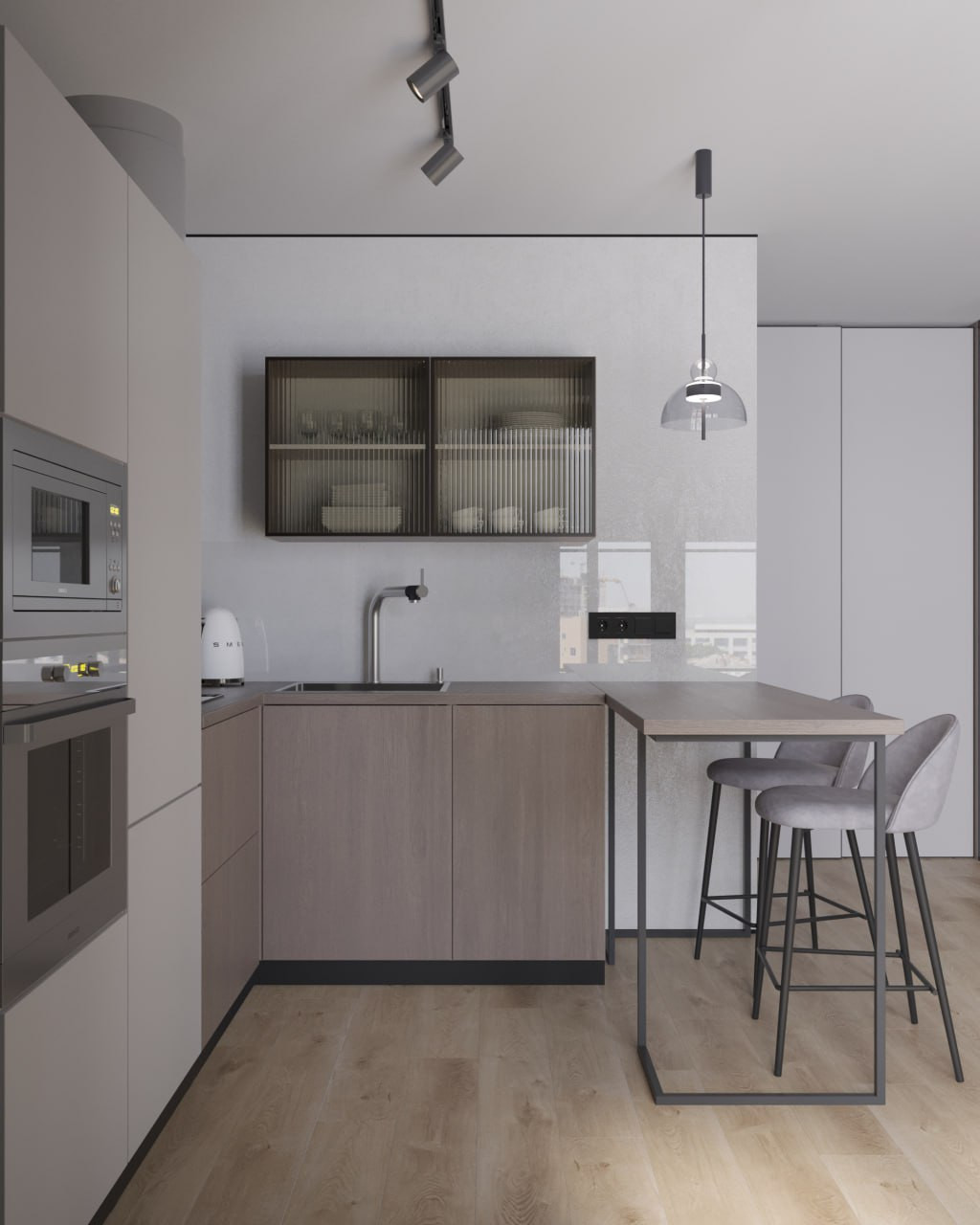 Однокомнатная квартира в стиле минимализм