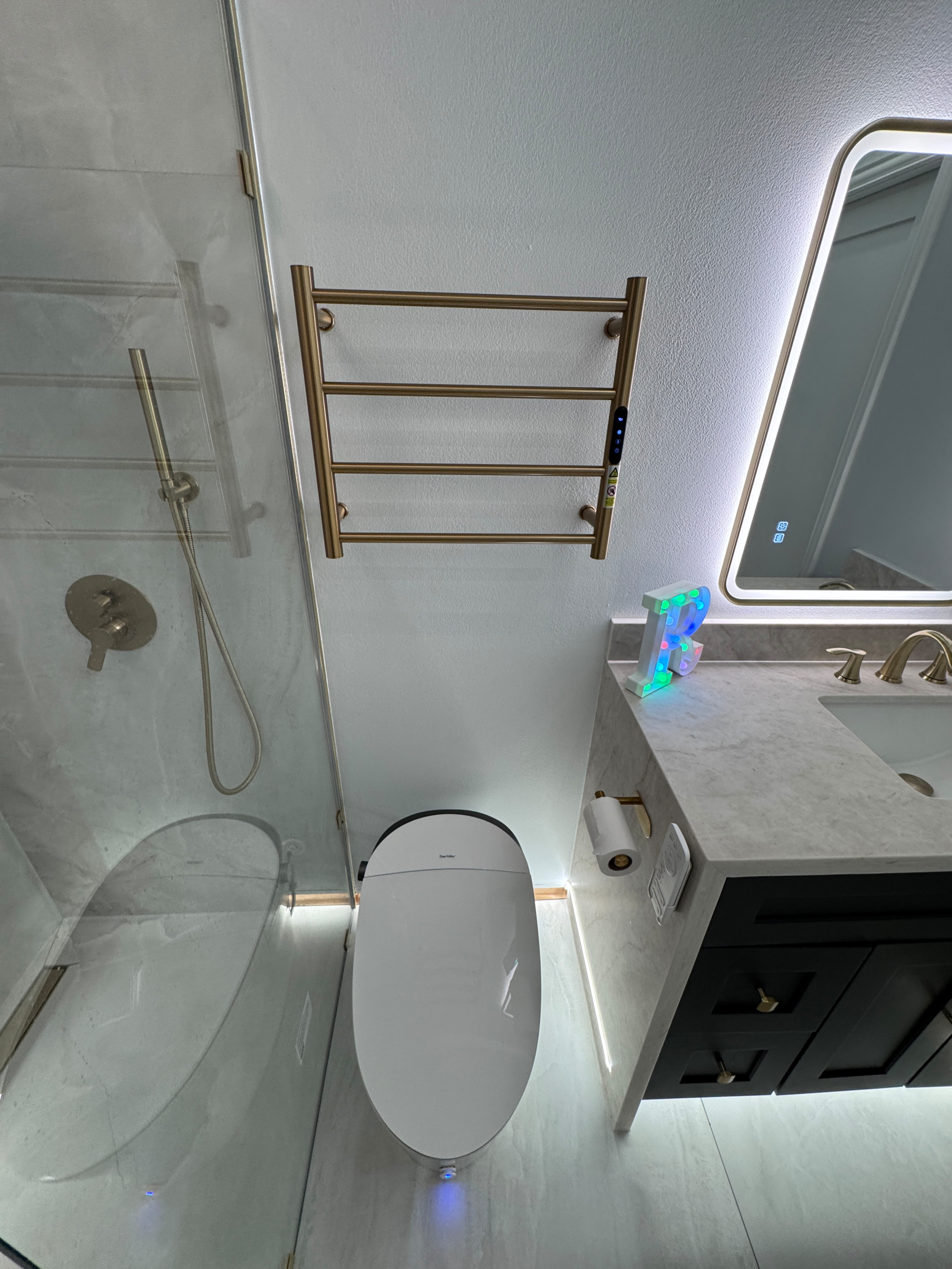 Guest Contemporary Modern Bathroom Remodeling in Cypress