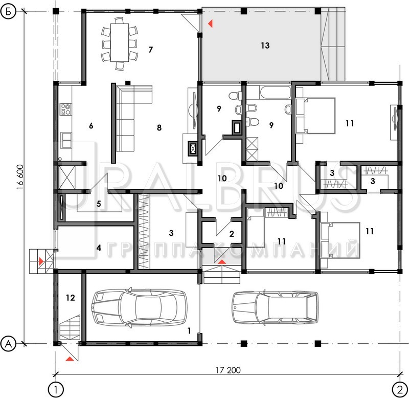 Проект дома Ф019