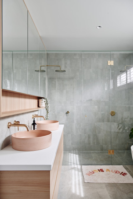 Moore St House contemporary-badrum