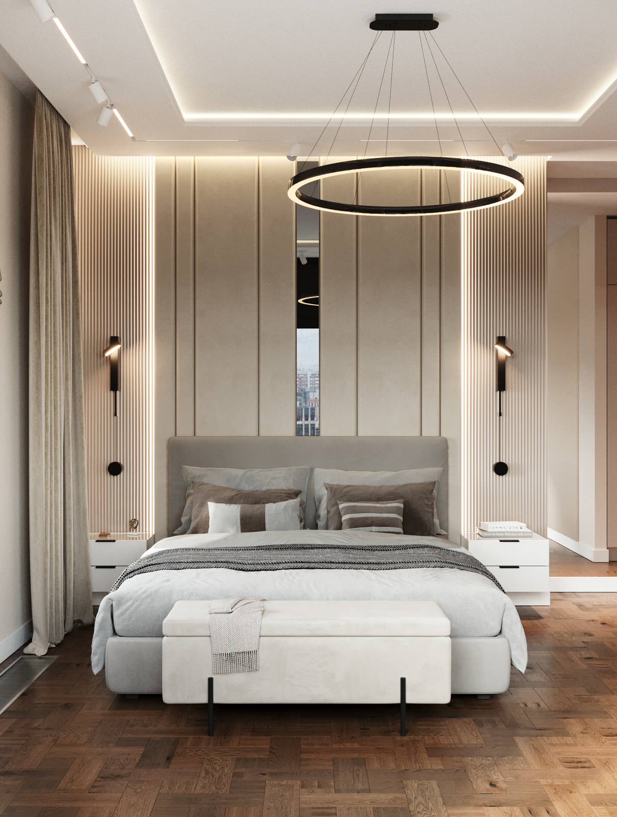 Спальня в квартире на Адмирала Лазарева