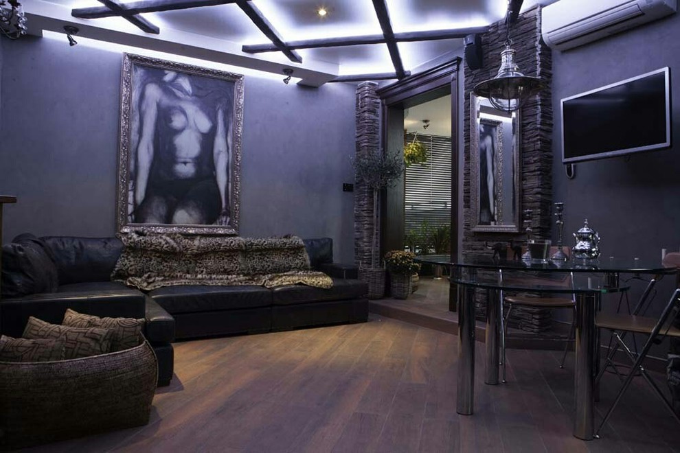 Гостиная с умным домом TELETASK