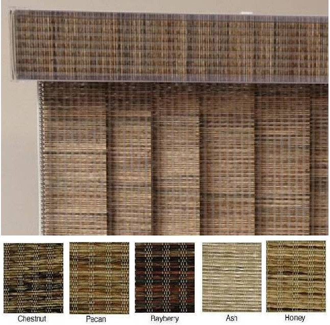 Edinborough Fabric Vertical Blinds (76 in. W x Custom Length)