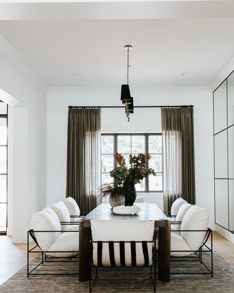 Transitional dining room photo in Phoenix