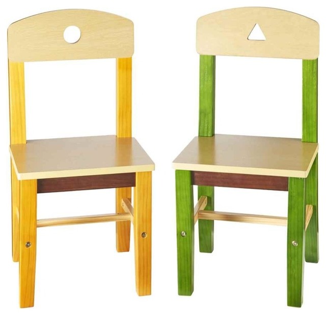 Kid's Chairs in Multicolor, 2Piece Set Kids Chairs by ShopLadder