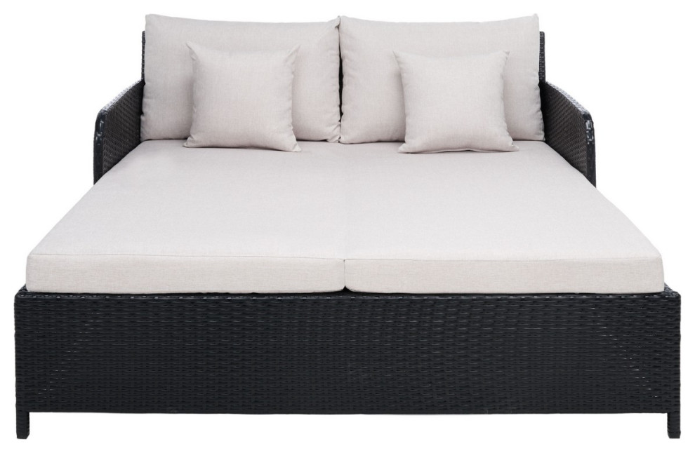 Safavieh Cadeo Daybed Tropical Outdoor Chaise Lounges by Safavieh