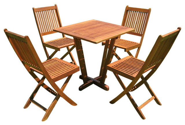 Royal Tahiti Cadiz Five Piece Patio Set Brown Stain Craftsman Royal Tahiti Cadiz Five Piece Patio Set Brown Stain Craftsman Outdoor Pub And Bistro Sets By International Caravan