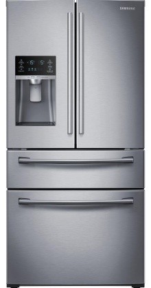 RF28HMEDBSR 36" French Door Refrigerator with 4 Doors  28 cu. ft. Ultra Large Ca