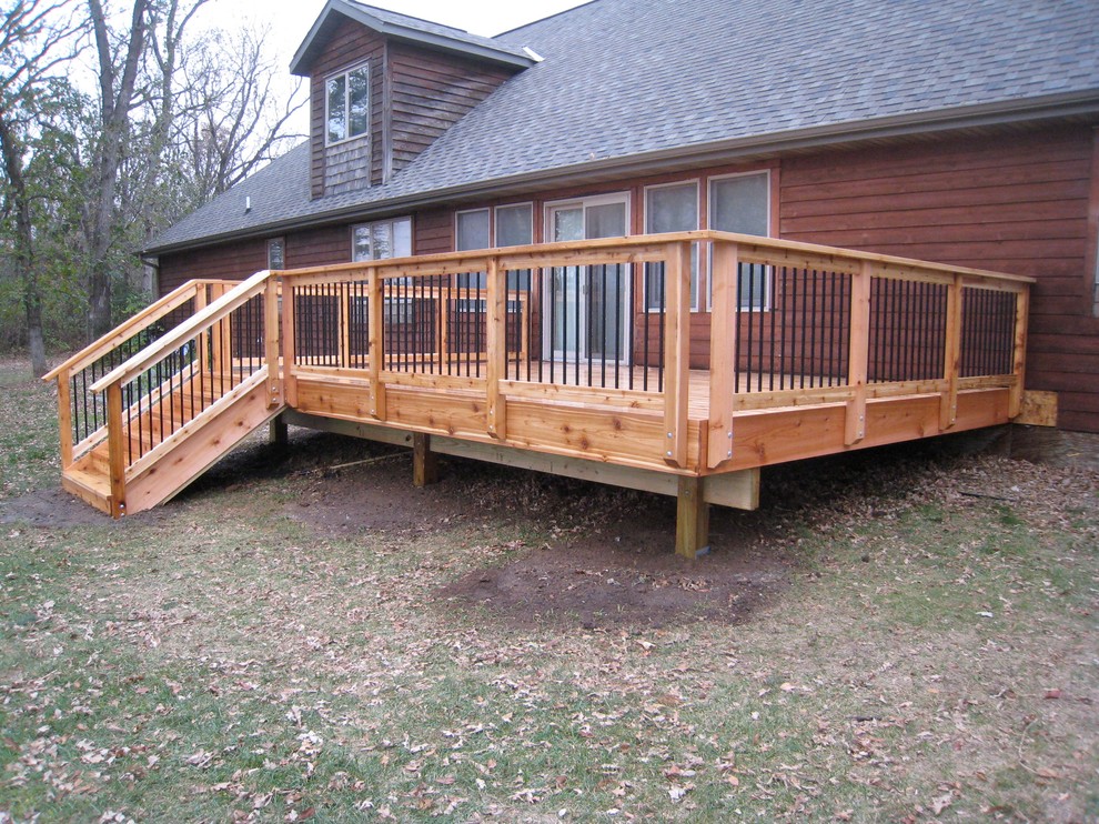 Deck - backyard deck idea in Minneapolis