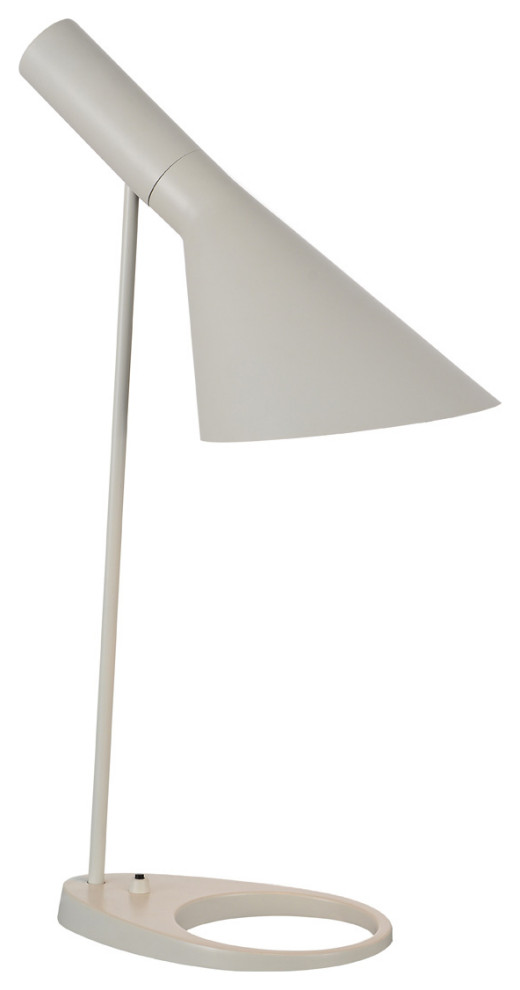 Xavier Table Lamp White Metal Midcentury Table Lamps by Kolibri