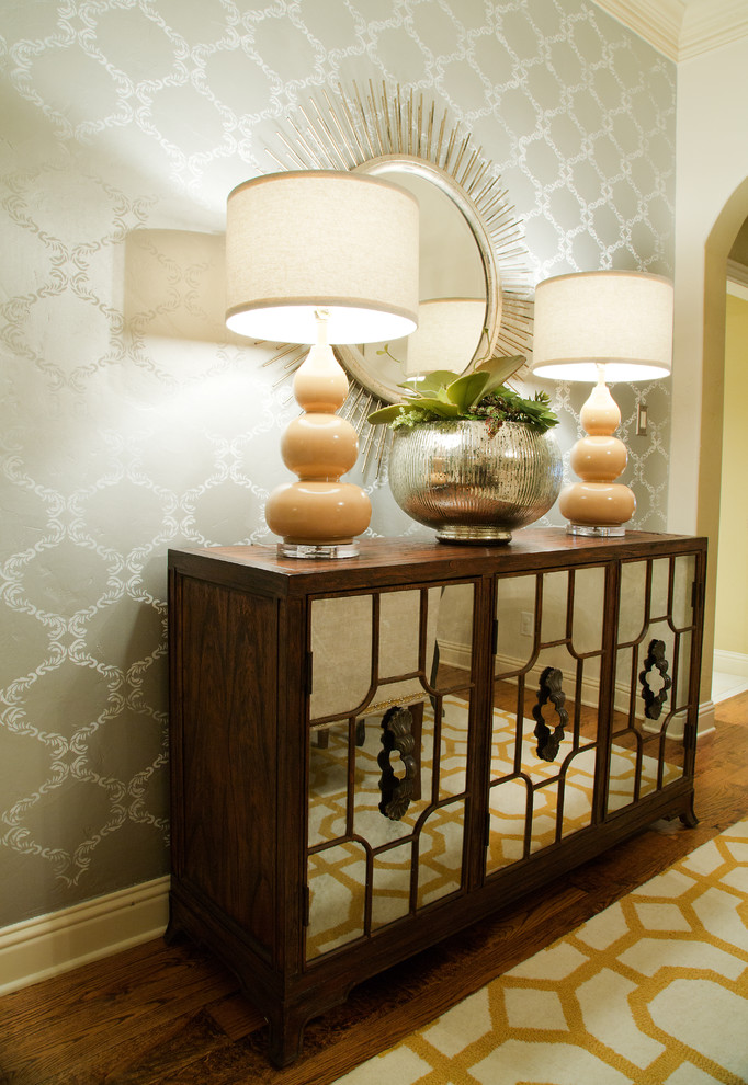 Inspiration for a transitional dining room remodel in Dallas