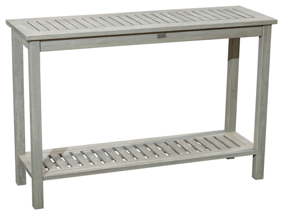 DTY Outdoor Living Longs Peak Eucalyptus Console Table Transitional