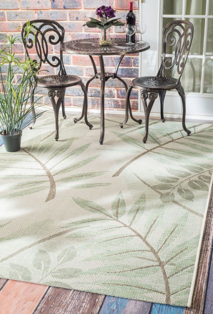 Machine Made Anlier Outdoor Rug - Tropical - Outdoor Rugs - by nuLOOM