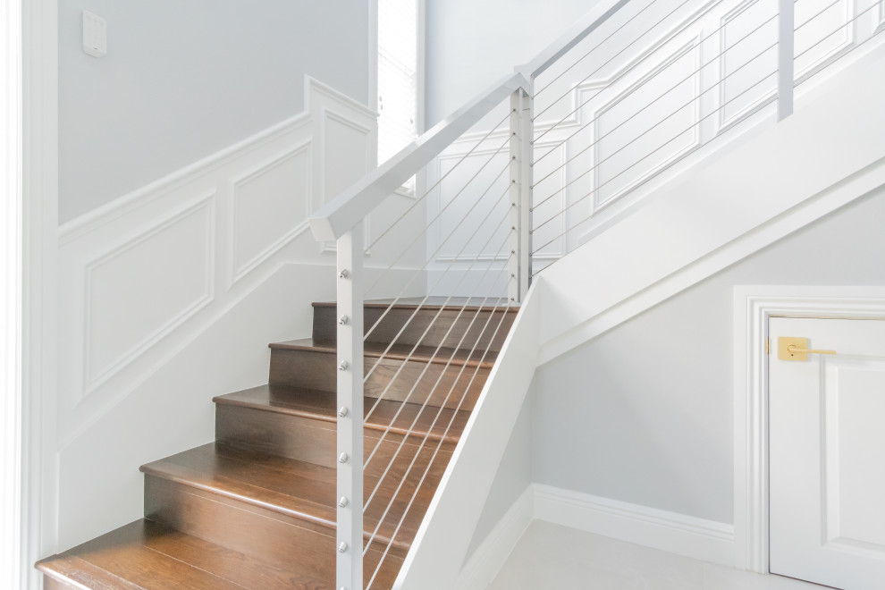 Transitional staircase photo in Miami