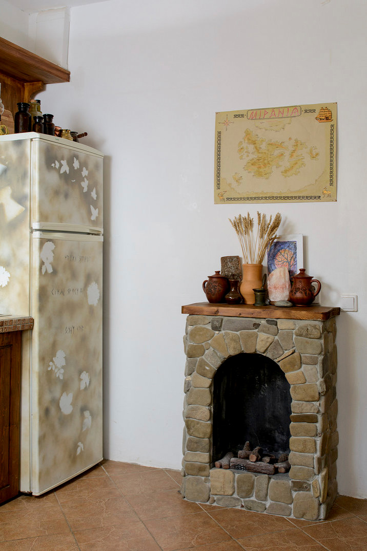 Камин на шестом этаже