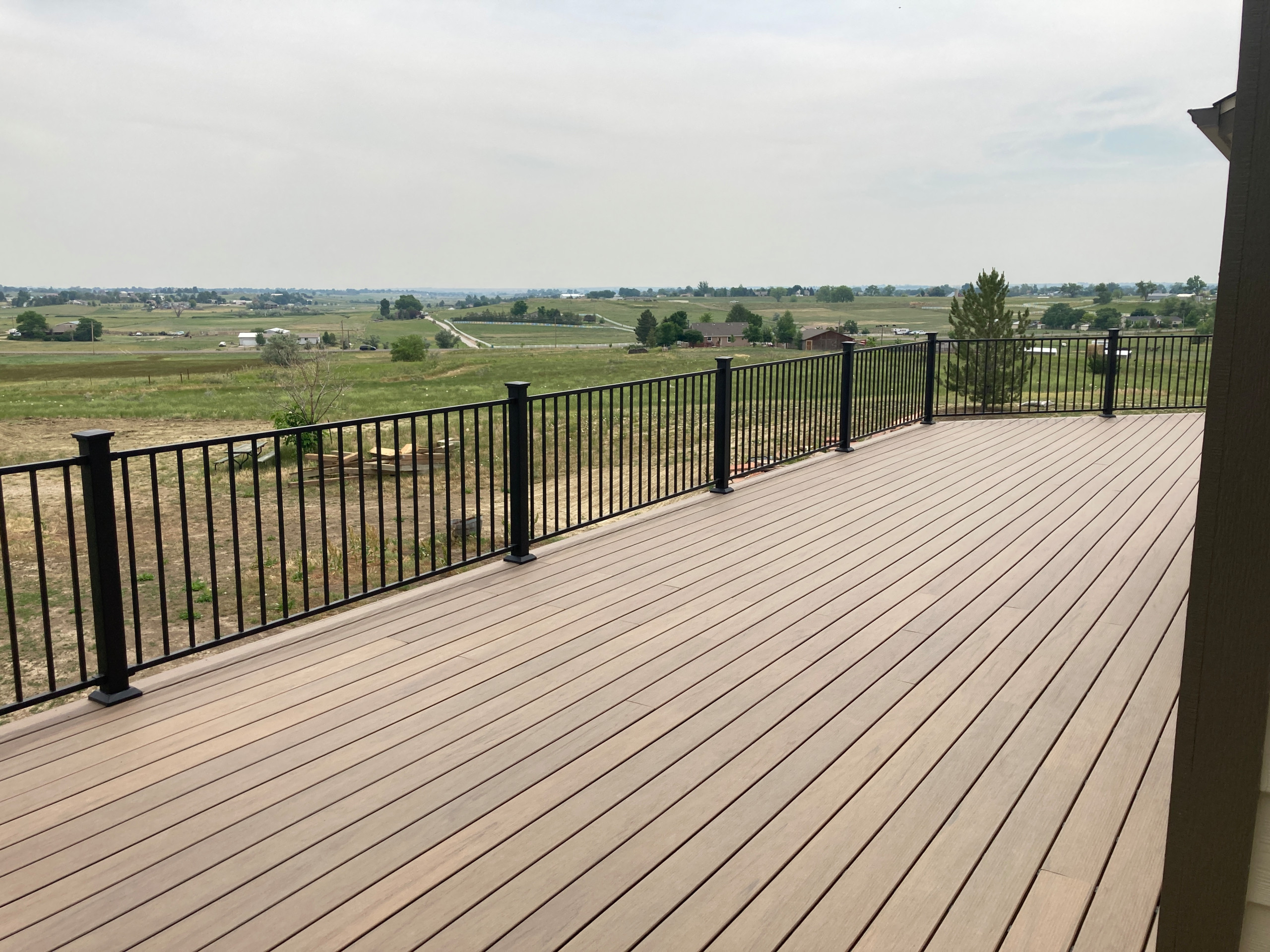 Timbertech Deck Fortress Railing Stamped Concrete
