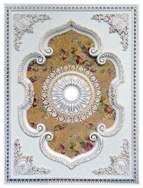 Ceiling Medallion Rectangular Collection Antique White