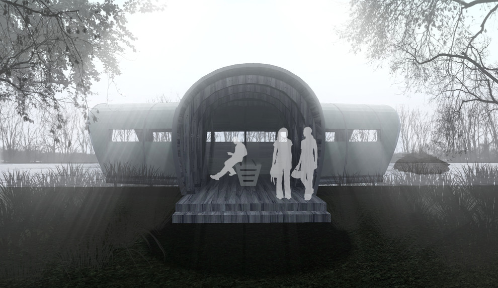 Бельведер для наблюдения за бобрами