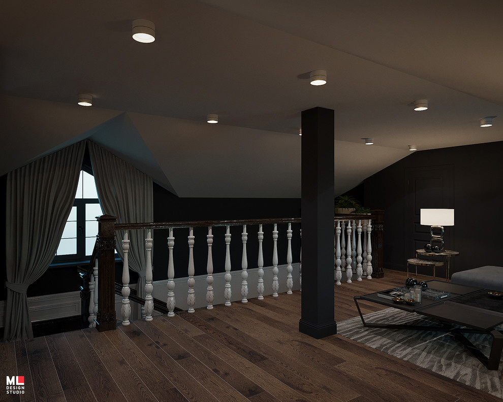 Дизайн интерьера мансарды